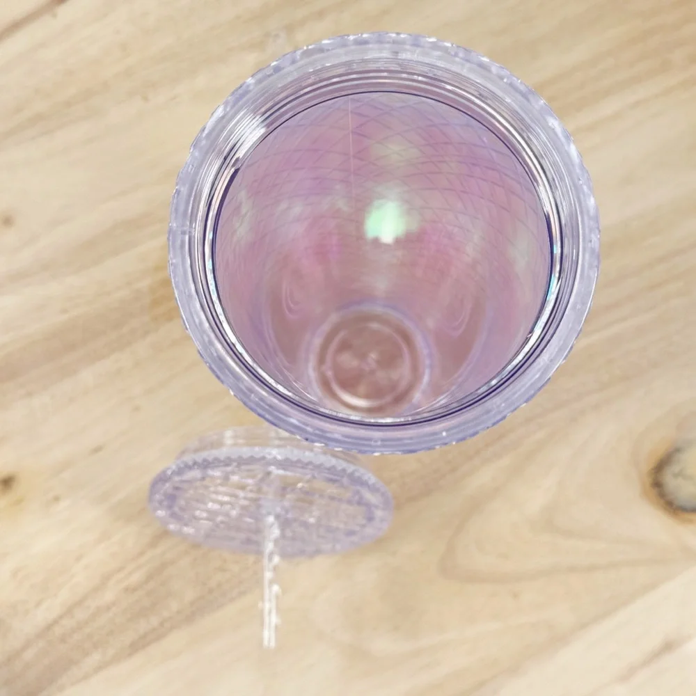 Starbucks Unicorn Clear‎ Iridescent Jewel Cut Tumbler Cup Venti 24oz